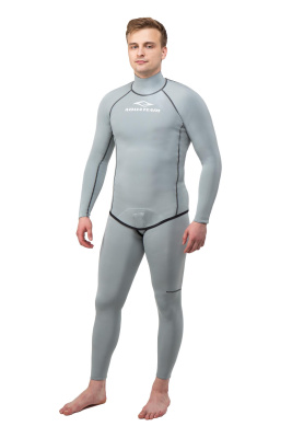 Гидрокостюм Фридайвинг 1,5мм ультраспан/микроплюш серый Гидрокостюм Фридайвинг 1,5мм ультраспан/микроплюш серый